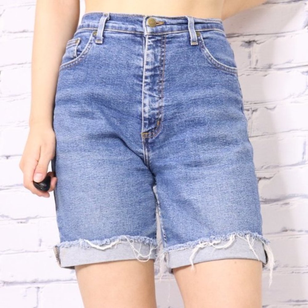 90's vintage mom jean shorts b706
